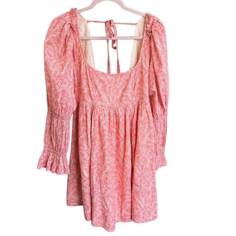 Anthropologie Pilcro Long Sleeve Babydoll Mini Dress‎ Size Medium MSRP $158 Puff - Picture 2 of 15
